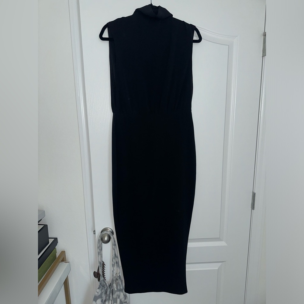 Black High Neck Dress